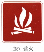 營火指示標志牌